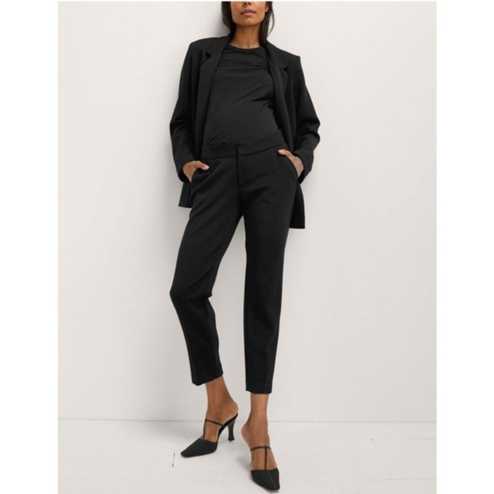 Hatch Black Tailored Maternity Trousers